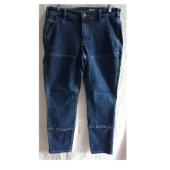 Size 12 Tall Carhartt Relaxed Fit Double Knee CarpenterJeans (T-357) - Picture 1 of 8